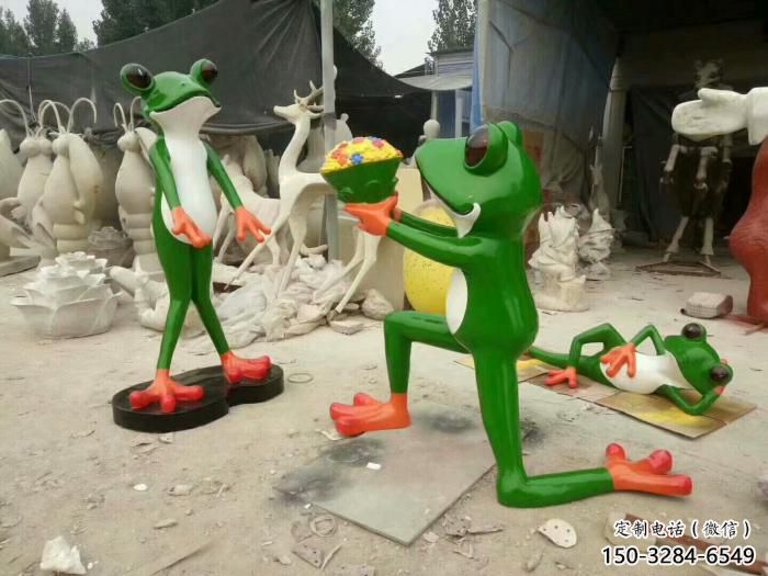 田間青蛙雕塑 彩繪仿真雕塑 園林擺件 田間青蛙雕塑 彩繪仿真雕塑 園林擺件