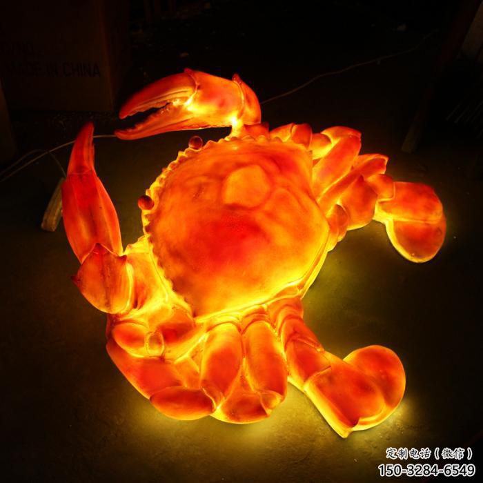 公園螃蟹雕塑 酒店門口雕塑 彩繪擺件