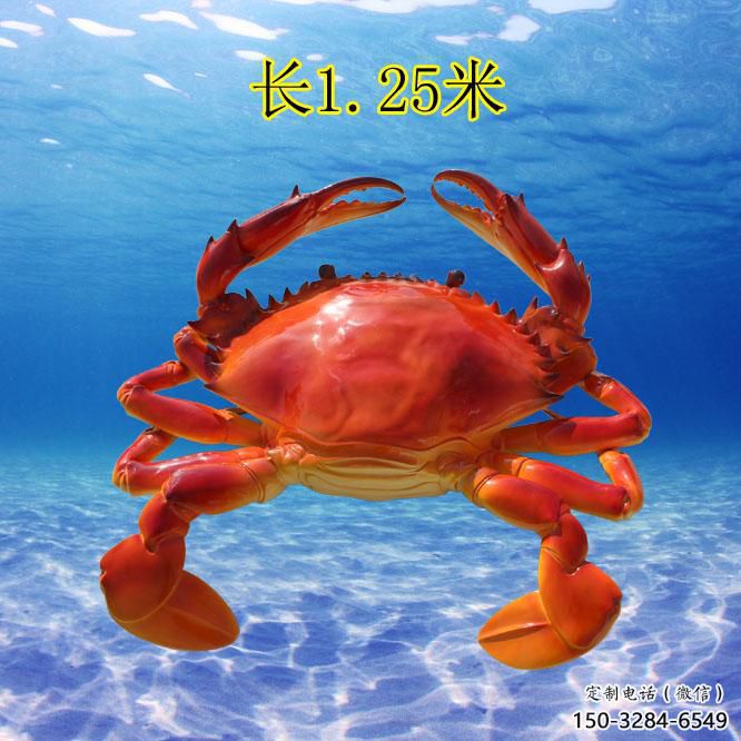 酒店螃蟹雕塑 庭院仿真雕塑 彩繪小品 酒店螃蟹雕塑 庭院仿真雕塑 彩繪小品