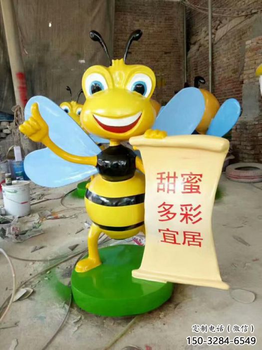 門口蜜蜂雕塑 售樓處仿真雕塑 彩繪小品 門口蜜蜂雕塑 售樓處仿真雕塑 彩繪小品