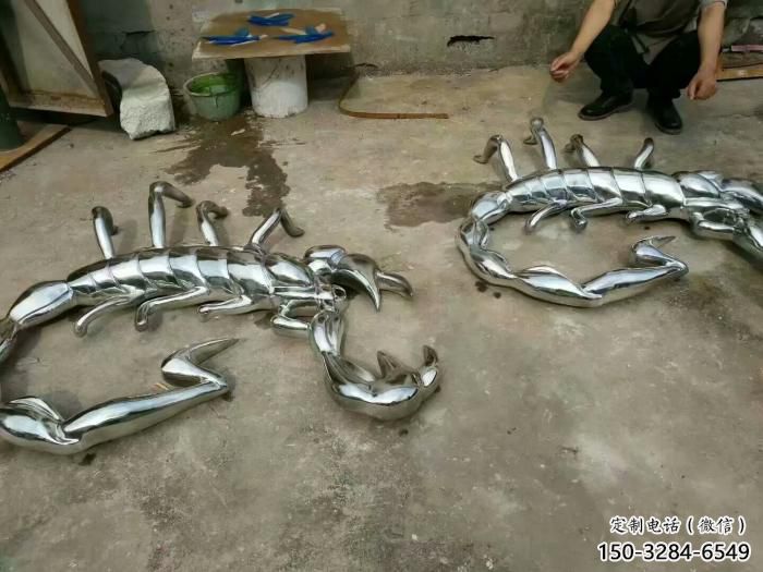 園林蝎子雕塑 田間彩繪雕塑 仿真擺件 園林蝎子雕塑 田間彩繪雕塑 仿真擺件