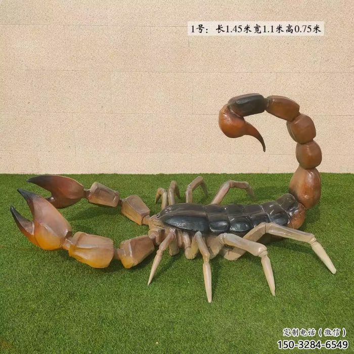 古銅色蝎子雕塑 大型城市雕塑 商業(yè)街擺件