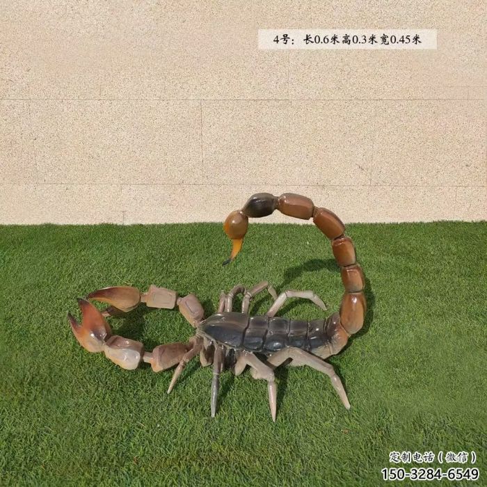 酒店蝎子雕塑 庭院仿真雕塑 彩繪小品 酒店蝎子雕塑 庭院仿真雕塑 彩繪小品