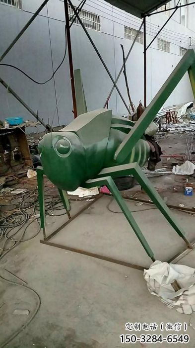 仿真蟈蟈雕塑 店門口園林雕塑 動物小品