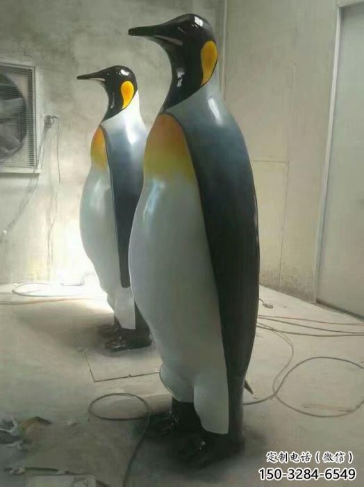 仿真企鵝雕塑 酒店公園雕塑 風景區擺件 仿真企鵝雕塑 酒店公園雕塑 風景區擺件