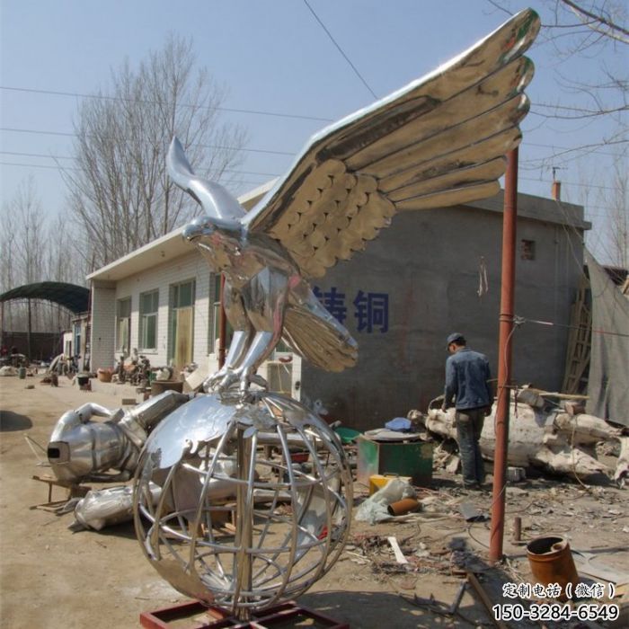 大型老鷹雕塑 商業街廣場雕塑 古銅色擺件 大型老鷹雕塑 商業街廣場雕塑 古銅色擺件