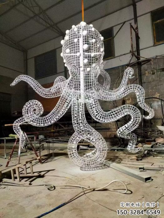 城市章魚雕塑 風景區彩繪雕塑 抽象擺件 城市章魚雕塑 風景區彩繪雕塑 抽象擺件