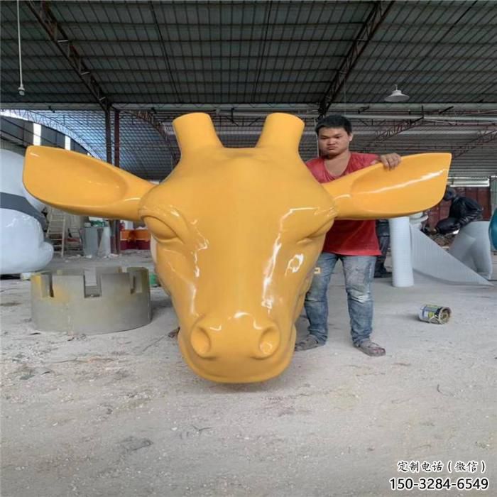 商場牛角雕塑 仿真動物雕塑 店門口小品