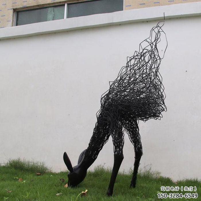 田間鹿頭雕塑 彩繪仿真雕塑 園林擺件 田間鹿頭雕塑 彩繪仿真雕塑 園林擺件