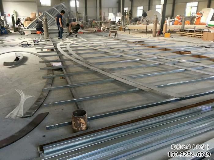 仿真魚尾雕塑 酒店公園雕塑 風景區擺件