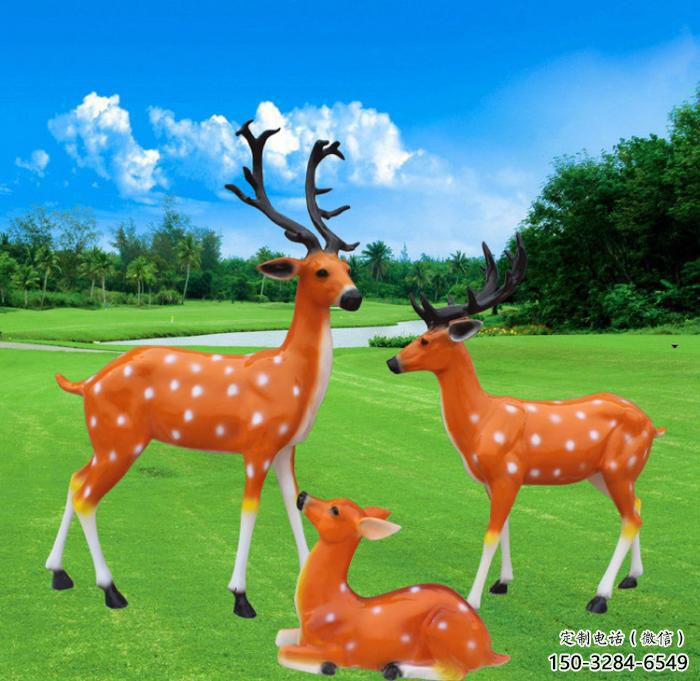 小鹿雕塑擺件 門口創意雕塑 售樓處小品
