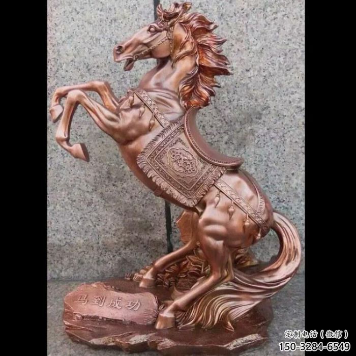 抽象奔馬雕塑 店門口彩繪雕塑 步行街擺件