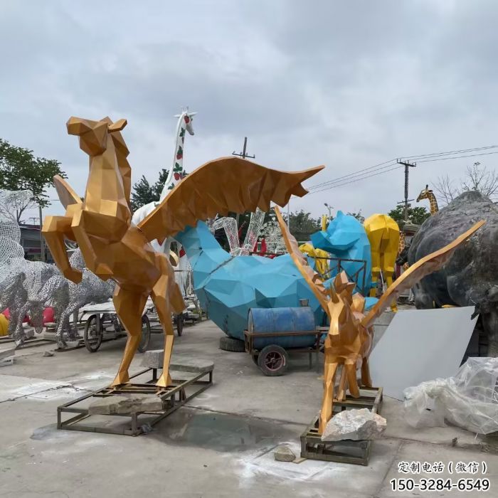 仿真飛馬雕塑 酒店公園雕塑 風(fēng)景區(qū)擺件