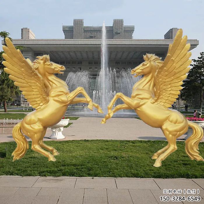 創(chuàng)意金馬雕塑 步行街店門口雕塑 影視劇小品
