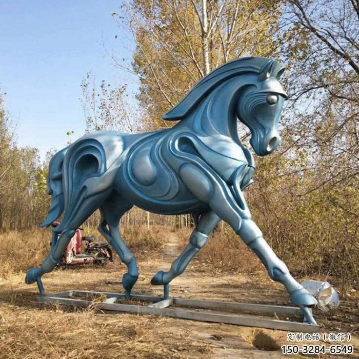 廣場駿馬雕塑 公園仿真雕塑 抽象擺件 廣場駿馬雕塑 公園仿真雕塑 抽象擺件
