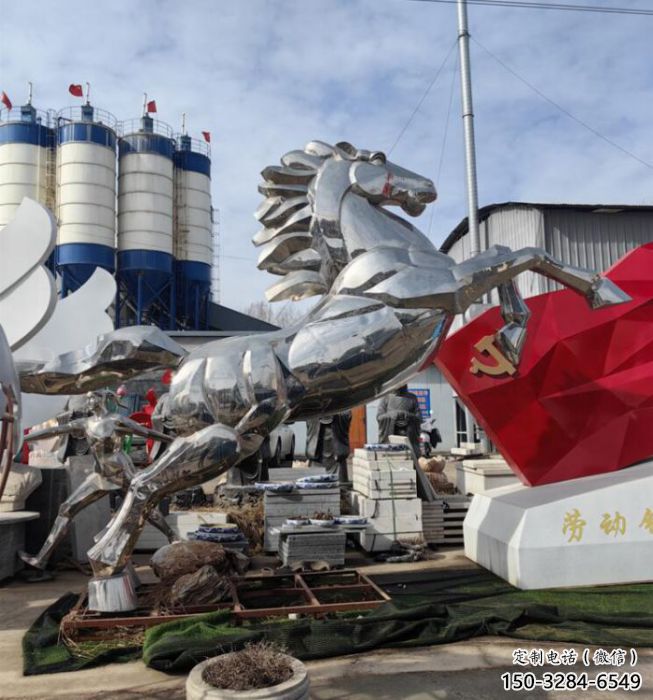 駿馬雕塑 風景區幾何雕塑 廣場小品