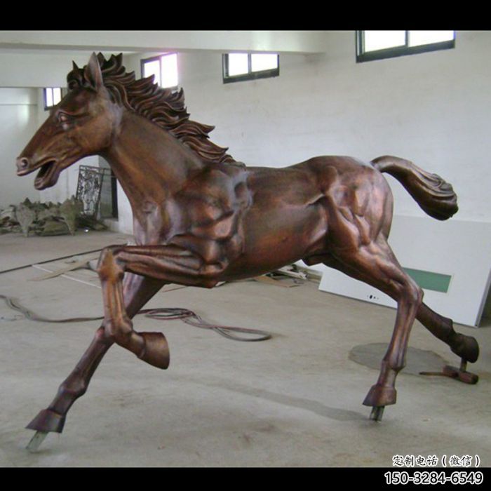 仿真馬踏飛燕雕塑 店門口園林雕塑 動物小品