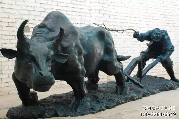 售樓處華爾街牛雕塑 商業街雕塑 動物擺件