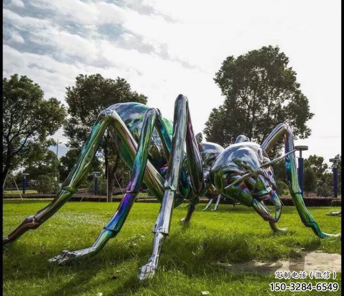 廣場蜘蛛雕塑 公園仿真雕塑 抽象擺件