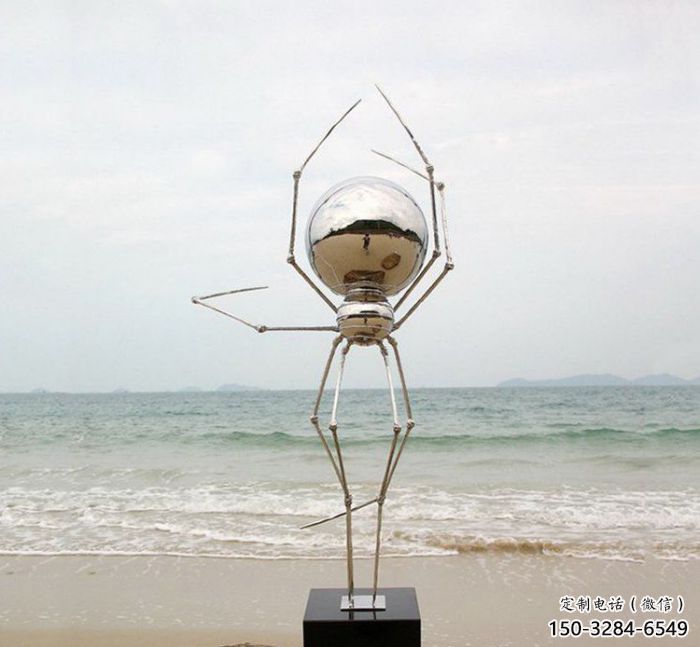 田間蜘蛛雕塑 彩繪仿真雕塑 園林?jǐn)[件