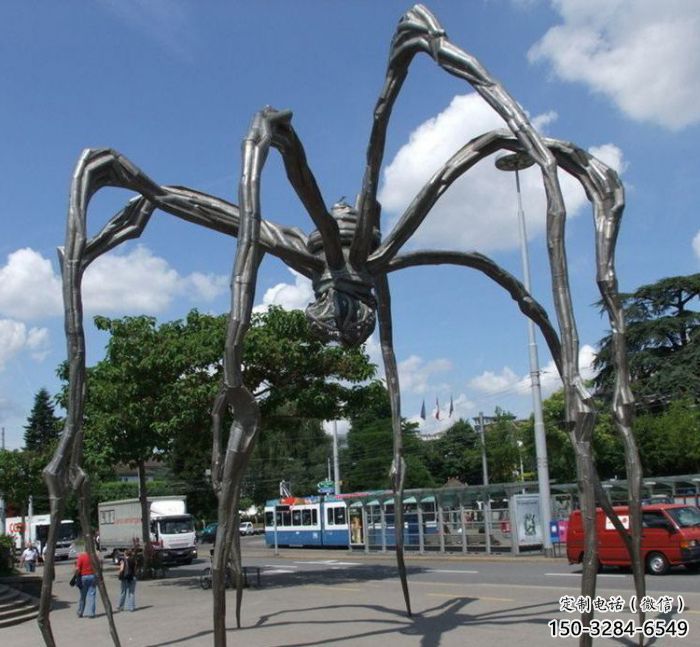 園林蜘蛛雕塑 城市廣場雕塑 步行街擺件