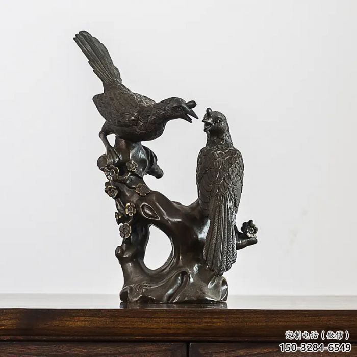 水景喜鵲雕塑 風景區幾何雕塑 廣場小品