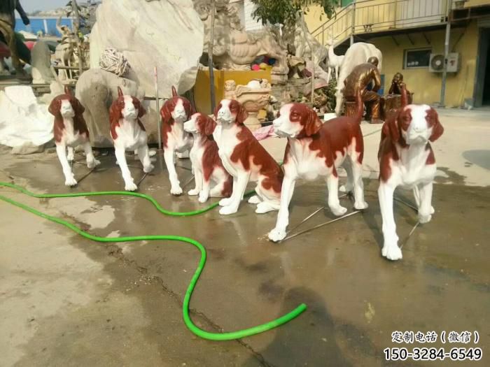 門口小狗雕塑 售樓處仿真雕塑 彩繪小品