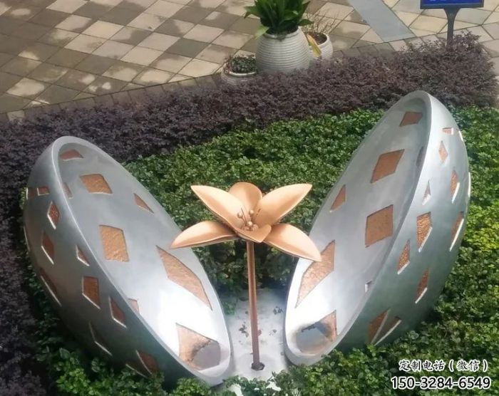 公園花朵雕塑 酒店門口雕塑 彩繪擺件 公園花朵雕塑 酒店門口雕塑 彩繪擺件