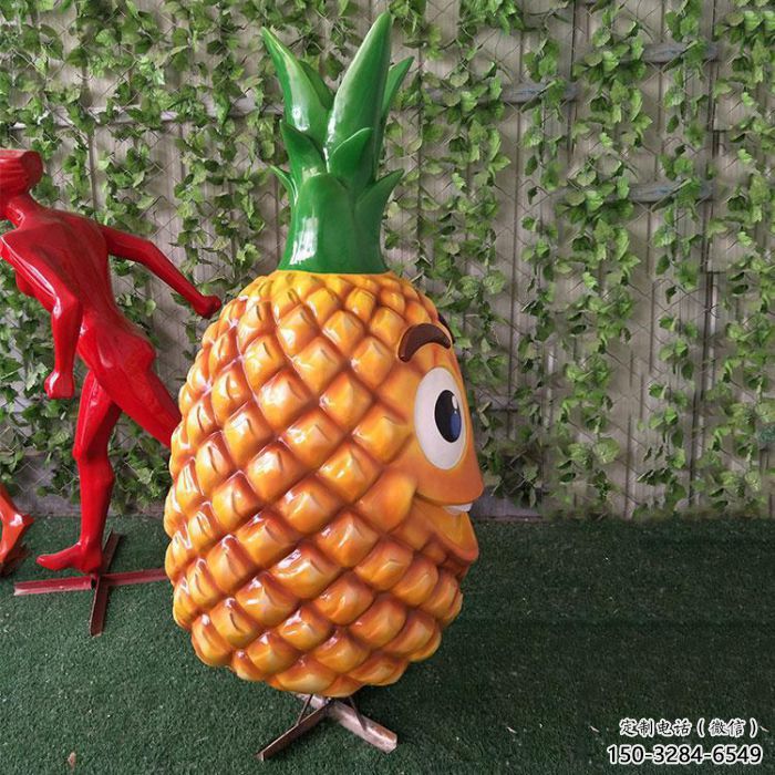 城市菠蘿雕塑 風景區彩繪雕塑 抽象擺件 城市菠蘿雕塑 風景區彩繪雕塑 抽象擺件