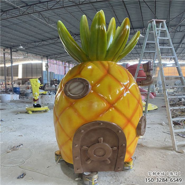 抽象菠蘿雕塑 廣場果蔬雕塑 門口小品 抽象菠蘿雕塑 廣場果蔬雕塑 門口小品