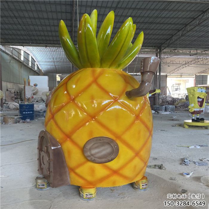 商業街菠蘿雕塑 售樓處雕塑 果蔬擺件 商業街菠蘿雕塑 售樓處雕塑 果蔬擺件