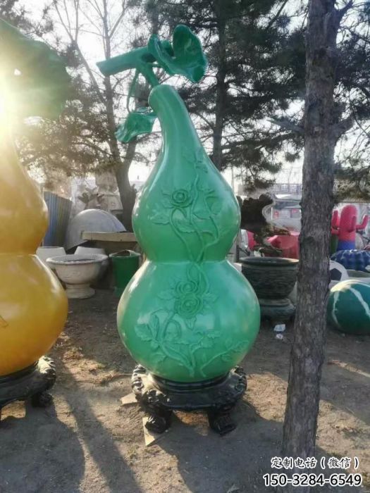 庭院葫蘆雕塑 城市古銅色雕塑 瓜果小品 庭院葫蘆雕塑 城市古銅色雕塑 瓜果小品