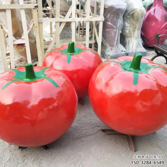 城市西紅柿雕塑 風景區(qū)彩繪雕塑 抽象擺件