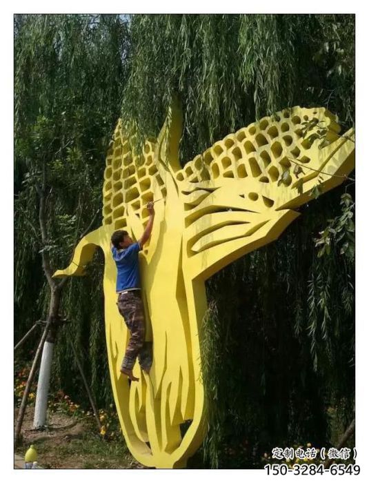 公園玉米雕塑 酒店門口雕塑 彩繪擺件 公園玉米雕塑 酒店門口雕塑 彩繪擺件
