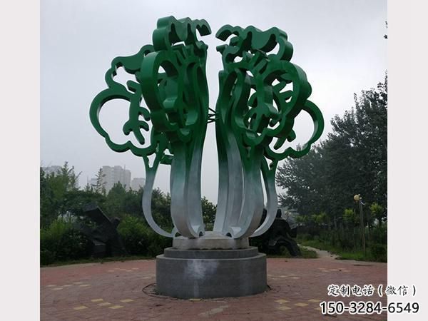 鏤空白菜雕塑 廣場果蔬雕塑 門口小品 鏤空白菜雕塑 廣場果蔬雕塑 門口小品