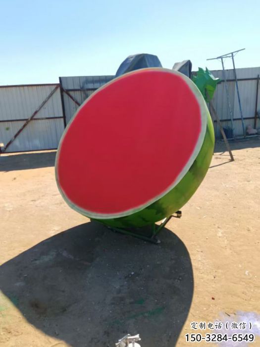 抽象西瓜雕塑 店門口彩繪雕塑 步行街?jǐn)[件 抽象西瓜雕塑 店門口彩繪雕塑 步行街?jǐn)[件