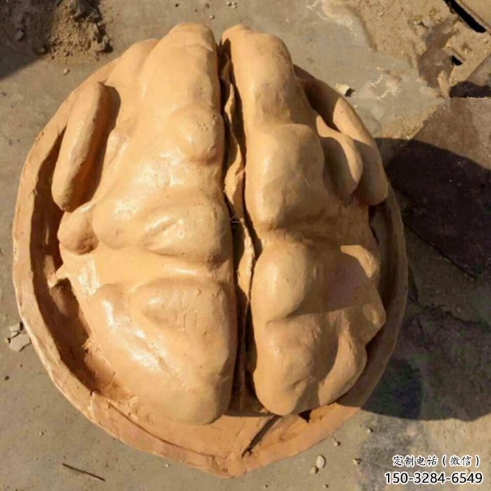幾何核桃雕塑 庭院仿真雕塑 彩繪擺件 幾何核桃雕塑 庭院仿真雕塑 彩繪擺件