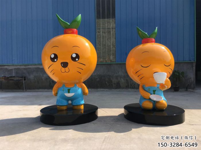 廣場(chǎng)橙子雕塑 公園仿真雕塑 抽象擺件