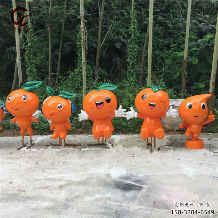 水景橙子雕塑 風景區幾何雕塑 廣場小品