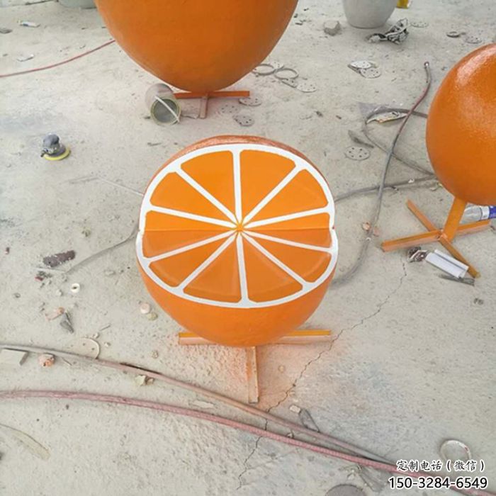 門口橙子雕塑 售樓處仿真雕塑 彩繪小品 門口橙子雕塑 售樓處仿真雕塑 彩繪小品