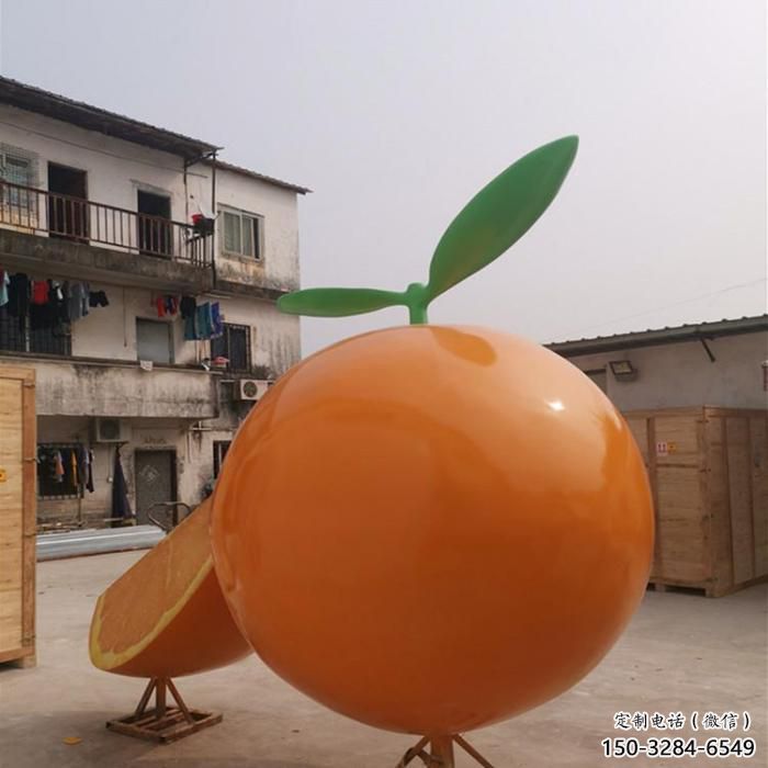 商業街橙子雕塑 售樓處雕塑 水果擺件 商業街橙子雕塑 售樓處雕塑 水果擺件