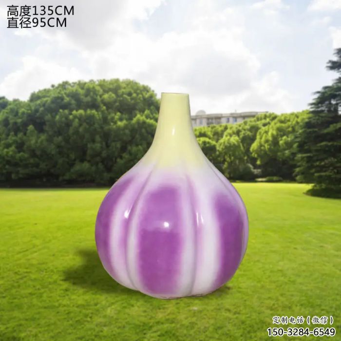 彩繪大蒜雕塑 仿真雕塑 步行街擺件 彩繪大蒜雕塑 仿真雕塑 步行街擺件