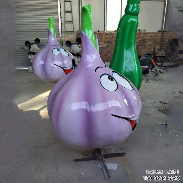 大型大蒜雕塑 門口創(chuàng)意雕塑 售樓處小品