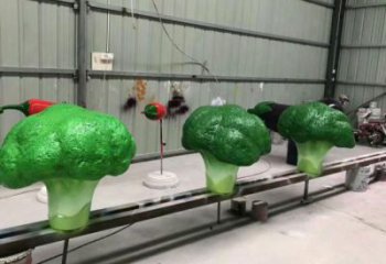 抽象白菜雕塑 店門口彩繪雕塑 步行街?jǐn)[件