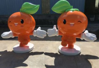 園林橙子雕塑 風景區仿真雕塑 廣場小品