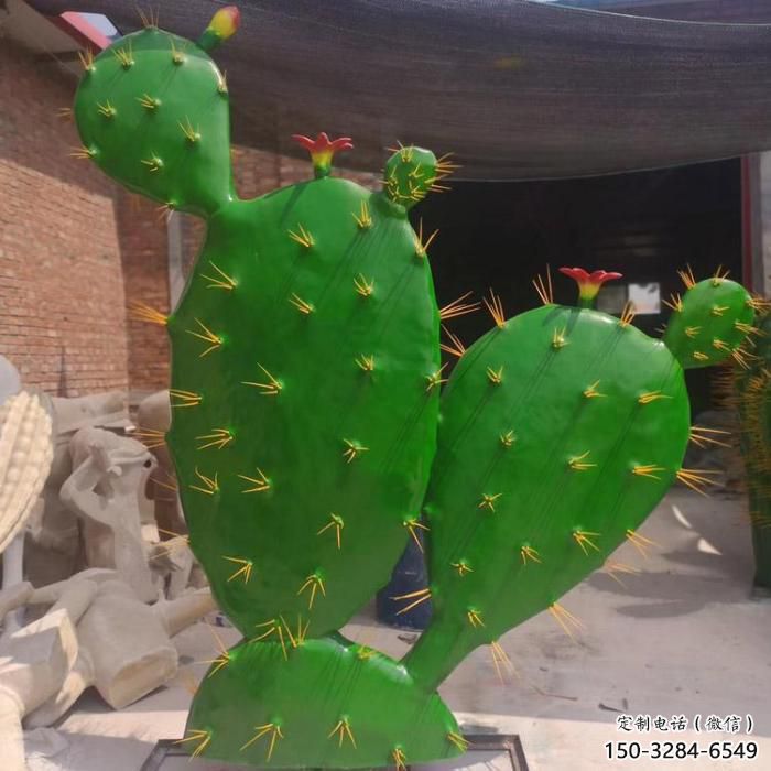 抽象仙人球雕塑 店門口彩繪雕塑 步行街擺件 抽象仙人球雕塑 店門口彩繪雕塑 步行街擺件