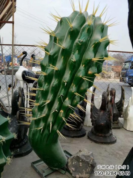 酒店仙人球雕塑 庭院仿真雕塑 彩繪小品 酒店仙人球雕塑 庭院仿真雕塑 彩繪小品