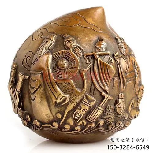 園林壽桃雕塑 田間彩繪雕塑 仿真擺件