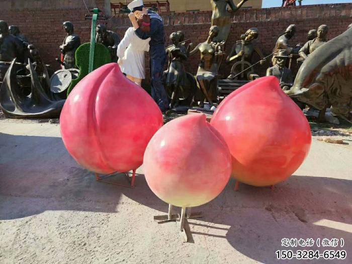 商場(chǎng)桃子雕塑 仿真雕塑 店門口小品 商場(chǎng)桃子雕塑 仿真雕塑 店門口小品