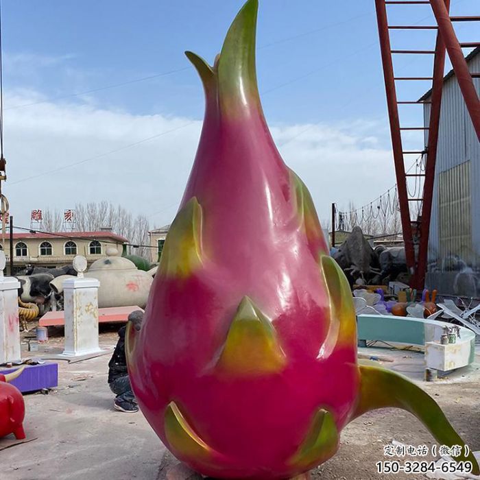 商場火龍果雕塑 仿真雕塑 店門口小品 商場火龍果雕塑 仿真雕塑 店門口小品